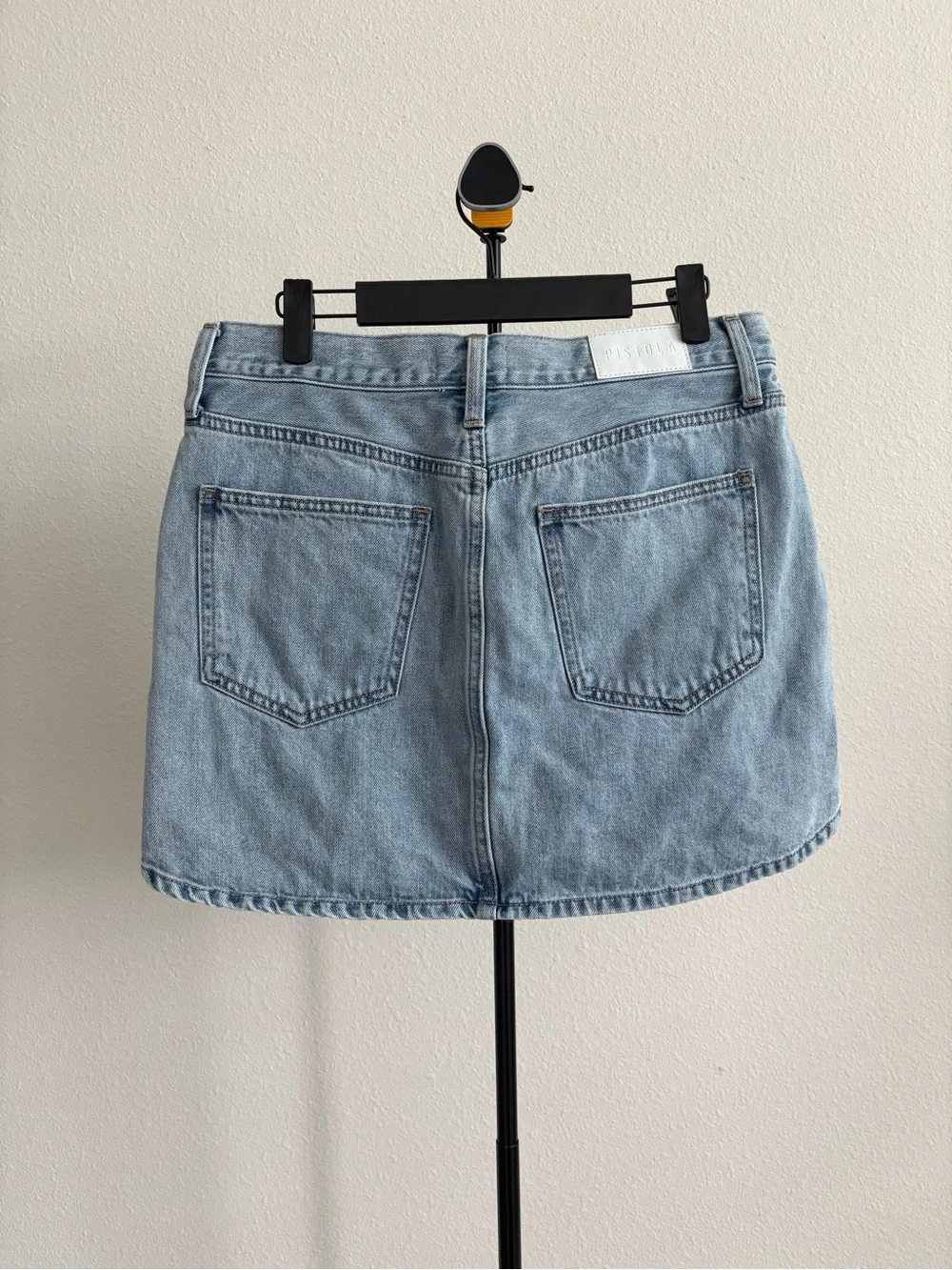 Pistola Denim Mini Skirt Women’s Size 28 Light Wash Jean Skirt Y2K Casual